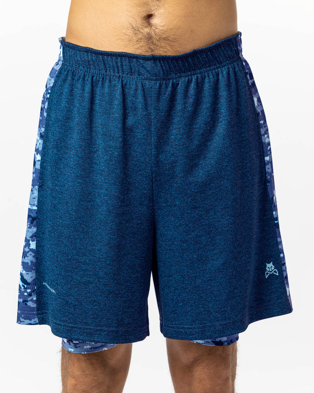 Pantalón corto de pádel azul marino Bi-Vibrant para hombre Wolf On