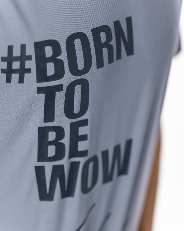 Camiseta de pádel gris WOW Born para hombre