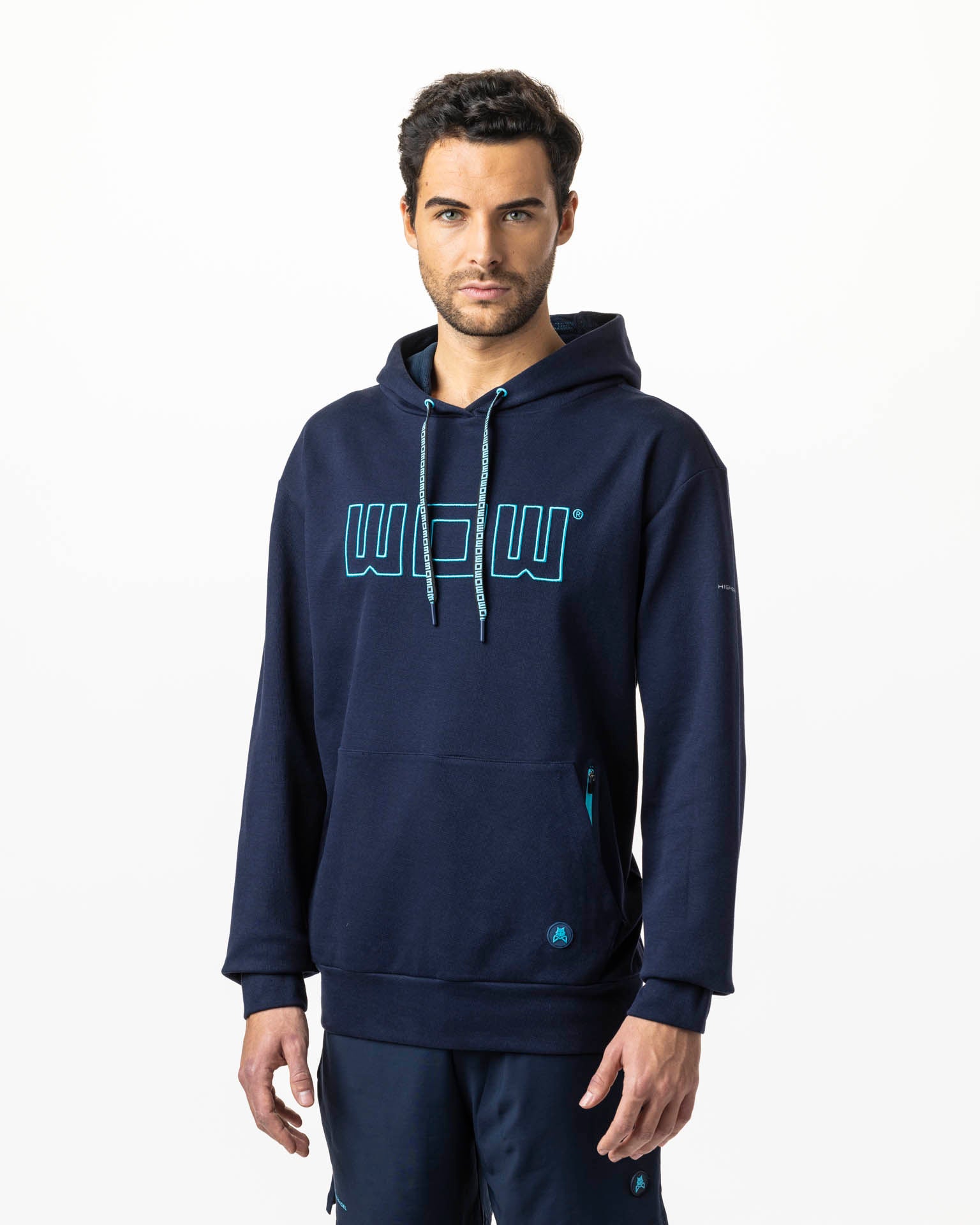 Sudadera de padel azul marino WOW Savage para hombre Wolf On Wings WOLF ON WINGS