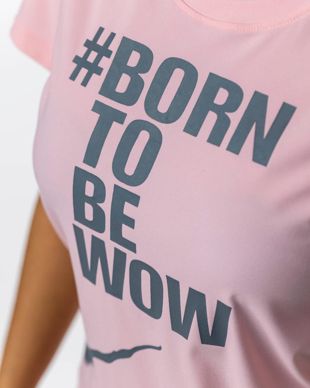 Camiseta de pádel rosa WOW Born para mujer
