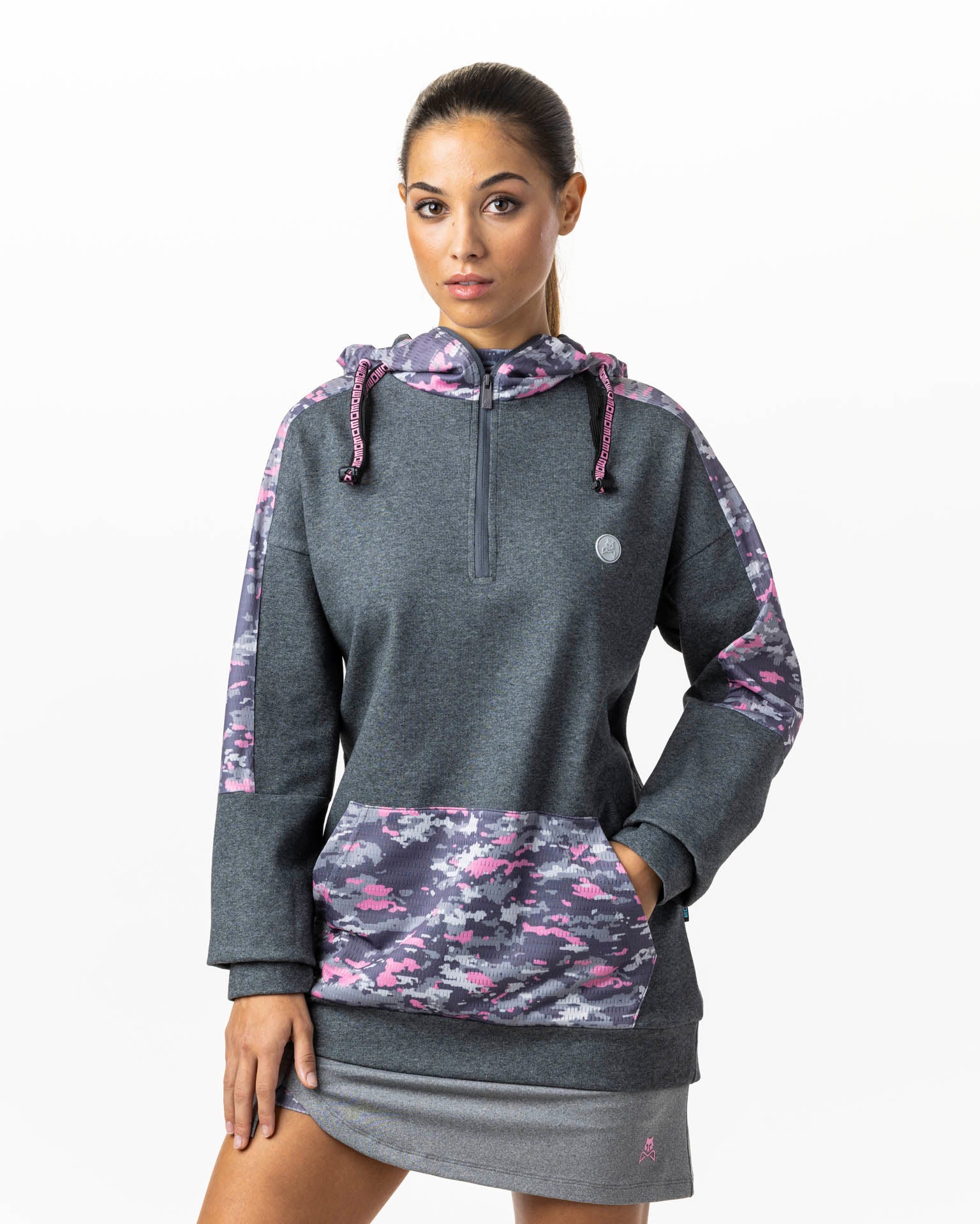 Sudadera de p del gris WOW Savage para mujer Wolf On Wings WOLF